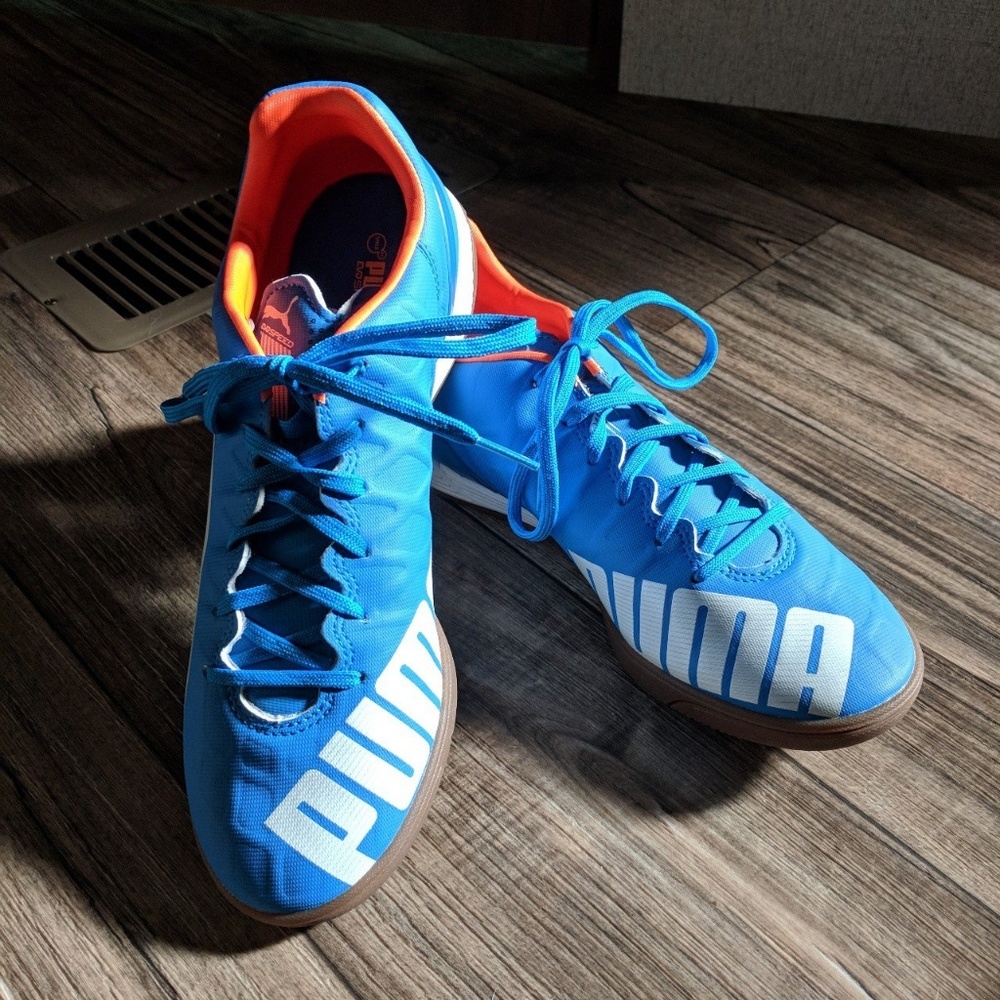 Blue puma evo speed 4s shoes